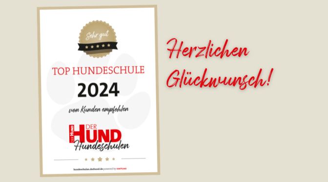 Hier siehst du die Hundeschulen, die mit dem Top Hundeschule 2024 Award ausgezeichnet worden sind.